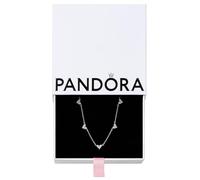 Pandora Timeless Hearts sterling silver collier with clear cubic zirconia