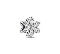 Pandora Timeless Herbarium cluster sterling silver charm with clear cubic zirconia