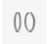 PANDORA Timeless Pavé Single Row Hoop Earrings 293016C01