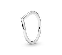 PANDORA Timeless Women's Sterling Silver Polished Wishbone Ring, Size 52, No Box