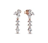 Pandora 'Herbarium Cluster' WoMens Gold Plated Metal Drop Earrings - Rose 282404C01 Gold Tone - One Size