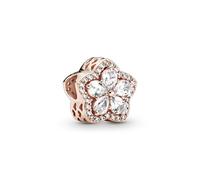 Pandora Passions Star and moon sterling silver dangle with skylight blue crystal and clear cubic zirconia