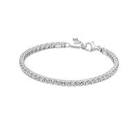 PANDORA Timeless Women's Sterling Silver Sparkling Tennis Bracelet, Size 18, No Box