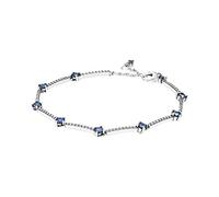 Pandora Timeless Sterling silver bracelet with clear cubic zirconia and skylight blue crystal, 16