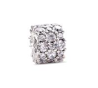 Pandora Timeless Sterling silver charm with clear cubic zirconia