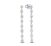 Pandora Timeless Sterling silver drop earrings with clear cubic zirconia