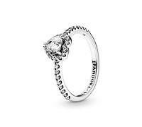 PANDORA Timeless Women's Sterling Silver Elevated Heart Ring, Size 56, No Box