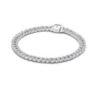 Pandora Timeless Sterling silver pavé bracelet with clear cubic zirconia, 20