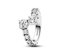 Pandora Timeless Sterling silver ring with clear cubic zirconia, 58