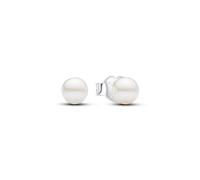 Pandora Timeless Sterling silver stud earrings with 4,5 mm white treated freshwater cultured pearl