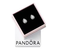 Pandora Timeless Sterling silver stud earrings with clear cubic zirconia
