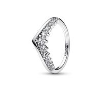 Pandora Timeless Wish Floating Pavé sterling silver ring with clear cubic zirconia, 56