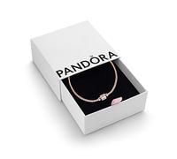 PANDORA Timeless Women's 14k Rose Gold-Plated Mesh Bracelet for Charms, Size 20, With Gift Box