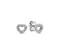 Pandora Timeless Women's Sterling Silver Be My Valentine Cubic Zirconia Stud Earrings, No Box