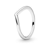 PANDORA Timeless Women's Sterling Silver Polished Wishbone Ring, Size 52, No Box