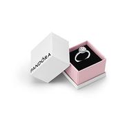PANDORA Timeless Women's Sterling Silver Round Sparkle Halo Cubic Zirconia Ring, Size 52, No Box