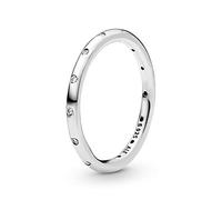 Pandora Timeless Square Sparkling Halo Square silver stud earrings with clear cubic zirconia