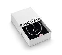 PANDORA Timeless Women's Sterling Silver Sparkling Slider Tennis Bracelet, Size 25, With Gift Box