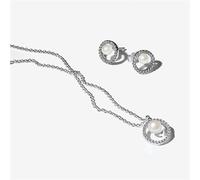 Pandora Treated Freshwater Cultured Pearl & Pavé Gift Set - Silver