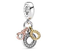 Pandora Triple Monogram & Logo Charm 799044C01