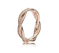 Pandora Moments Women's Sterling Silver Mother and Daughter Hearts Cubic Zirconia Dangle Charm for Bracelet, No Box