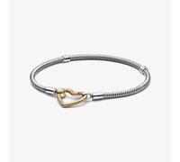 PANDORA Two Colour Heart Clasp Snake Chain Bracelet 569539C00 20