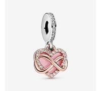 PANDORA Two Tone Cubic Zirconia Infinity Heart Charm 788878C01