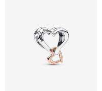 PANDORA Two Tone Open Infinity Heart Family Charm 782642C00