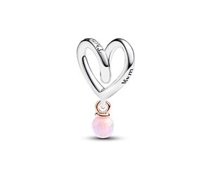 Pandora Two-tone Wrapped Heart Charm