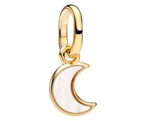 PANDORA White Crescent Moon Mini Dangle Pendant 764614C01