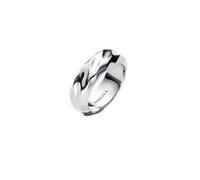 Pandora Wide Band Ring for Women Wavy Silver 193886C00, 54/17,2, Sterling Silver, No Gemstone