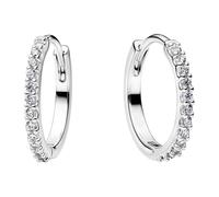 Pandora Women’s Sterling Silver Zirconia Hoop Earrings 294649C01
