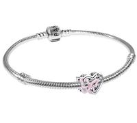 Pandora Womens Bracelet Set Sterling Silver 925 Heart & Butterfly