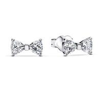 Pandora Women's Earrings Silver Sparkling Bow Small 293542C01