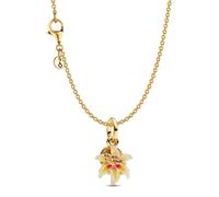 Pandora Women's Necklace Disney Rapunzel Sun Drop Flower Gold 21