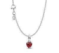 Pandora Women's Necklace Gift Set Silver Red Chakra Heart 21531
