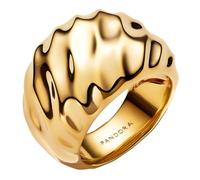 Pandora Gold Rippled Statement Ring - 54