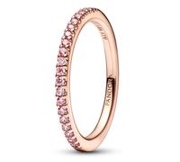 Pandora Women's Ring Sparkling Pink Band Rose Gold 182999C01