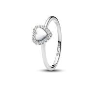 Pandora Rings Halo and Heart Ring 193801C01
