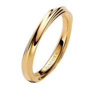PANDORA Women's Ring Twisted Gold 163888C00, 52/16,6, Sterling Silver, No Gemstone