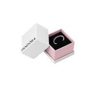 PANDORA Women's Ruthenium-Plated Grey Ring, Size 50, Gift Box