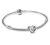 Pandora Women's Starter Bracelet Silver Gift Set Mom Infinite Hearts 2