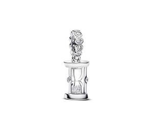 Pandora Women's Sterling silver Glass Cubic Zirconia Clear, Moments, 794140C01, Charms, Cubic Zirconia
