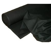 Pandoras Upholstery 1 Metre Black Flame Retardant Calico Fabric - Upholstery Curtain Craft