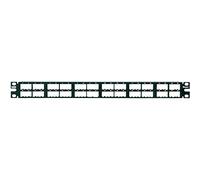 Panduit CPP48HDWBLY 48-Port Flat High-Density Patch Panel, Black