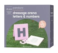 Panduro Hobby Horse | Dressage Arena letters & Numbers for Horse Competition | 8 fold-out signs, 20x20 cm | Letters and Numbers, 12 cm