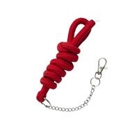 Panduro Hobby Horse Horse Lead with Hook and Chain Accessories for Hobbyhorse and Hobby Horses Tie Rope in Various Stylish Designs with Snap Hook - Red