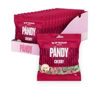PANDY Candy Cherry, Only 1g Sugar & 70 Calories, Refreshing and Sweet Gummy Sweets, 14x50g Bags