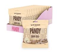 PANDY Candy Sour Cola, Only 1g Sugar & 70 Calories, Gummy Sweets, 14x50g Bag