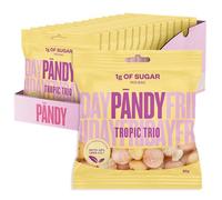 PANDY Tropic Trio, Only 1g Sugar & 70 Calories, Passion Fruit Flavour Gummy Sweets, 14x50g Bags